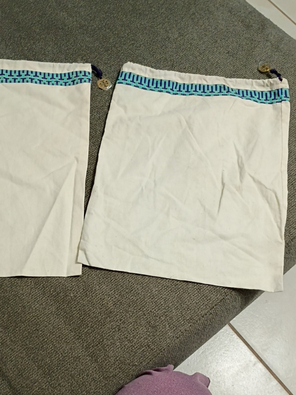 Two Tory Burch Dust Bag
